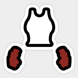 Minimalist Tifa, Final Fantasy 7 Sticker